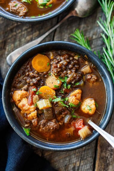 lentil Sausage soup